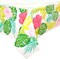 3 Pack Tropical Plastic Tablecloth, 54x108 inch Rectangle Hibiscus Floral Aloha Table Cover